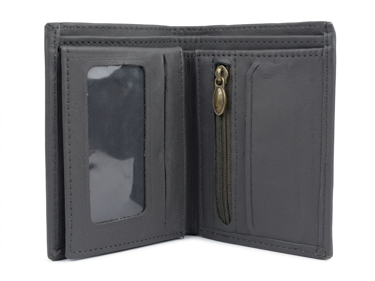 "handcrafted smooth black leather wallet for daily use" "handcrafted smooth black leather wallet for daily use"