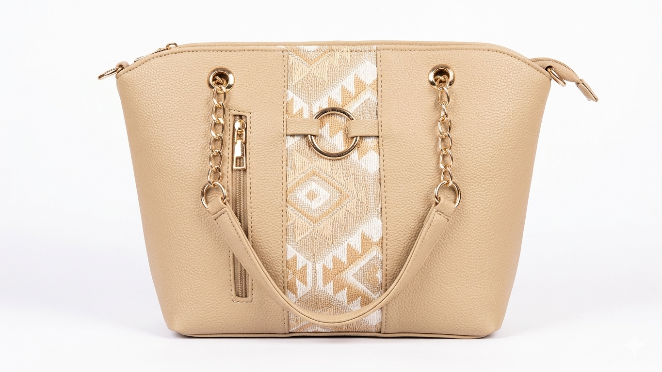 "the ethnic beige: luxury textured tote" "the ethnic beige: luxury textured tote"