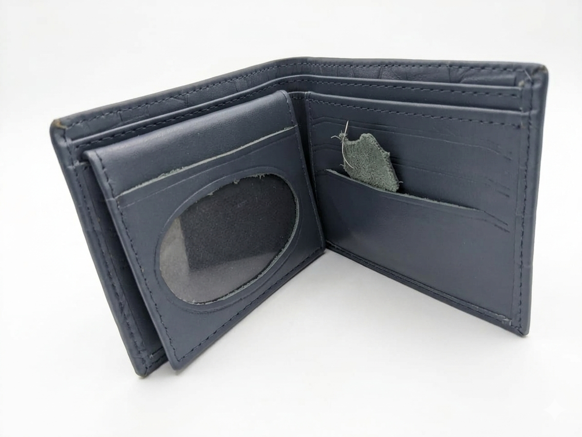"men’s luxury blue textured leather wallet with id window" "men’s luxury blue textured leather wallet with id window"